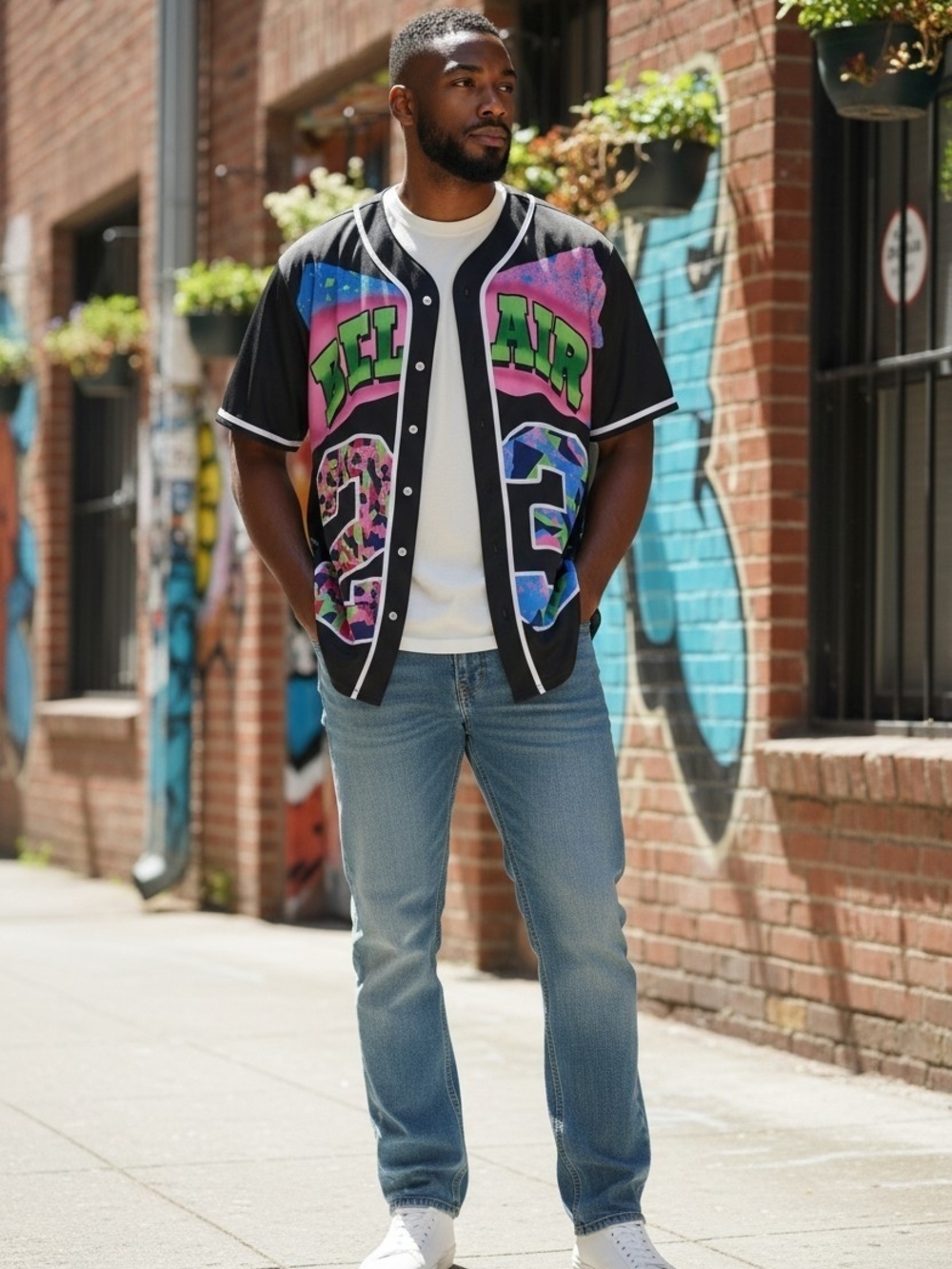 Bell Air-23 Neon Baseball Shirt